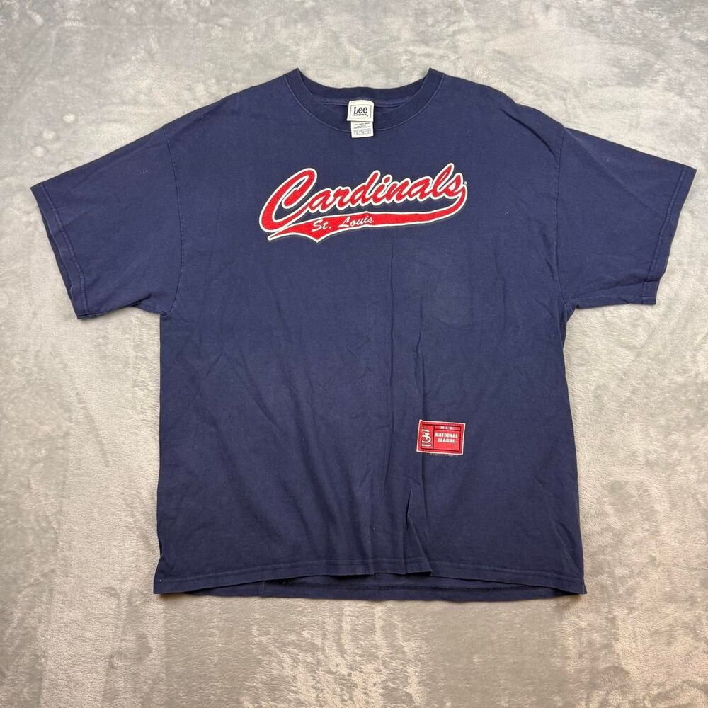 Lee Men's Navy and Blue T-shirt